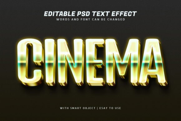 Download Cinema 3d Glow Text Effect Editable - Effect Collection