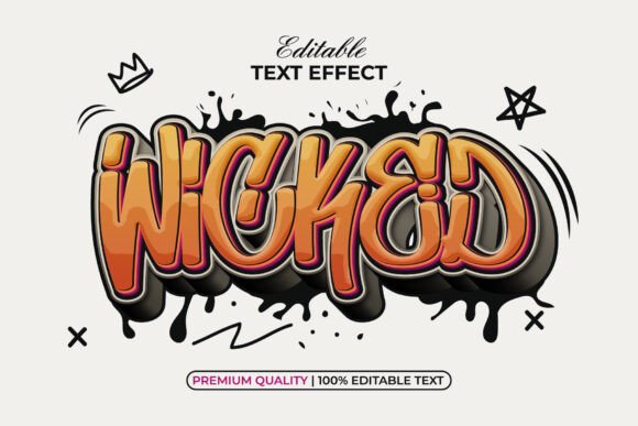 Download Wicked Text Effect Graffiti Style - Effect Collection