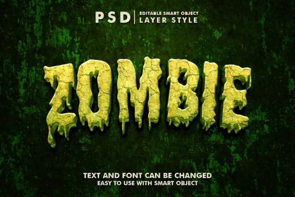 Download Zombie 3d Realisitc Psd Text Effect - Effect Collection