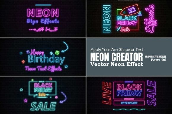 Download Neon Editable Vector Effect - Effect Collection