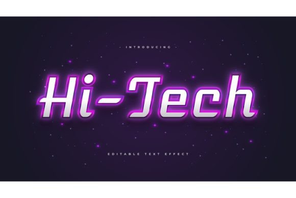 Download Hi-Tech Text Style with Neon Effect - Effect Collection