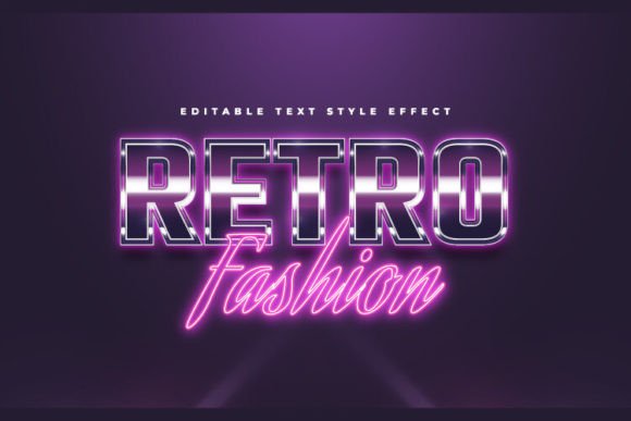 Download Colorful Retro and Neon Text Effect - Effect Collection