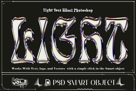 Download 3D Holographic Light Text Effect Psd - Effect Collection