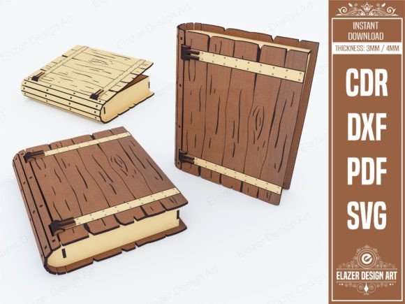 Download Book Box Laser Cut Svg Files, Gift Box - Premium Resources