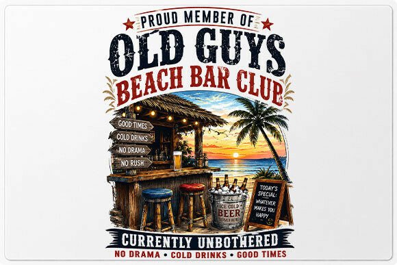 Download Old Guys Beach Bar Club PNG - Bar Collection