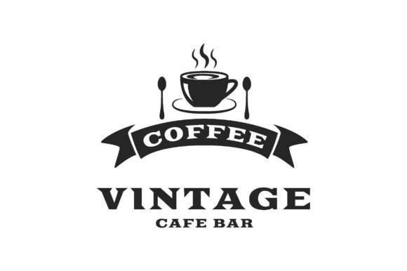 Download Vintage Coffee Logo Cafe Bar Emblem - Bar Collection