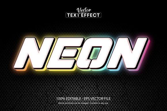 Download Neon Text Effect, Editable Neon Light - Effect Collection