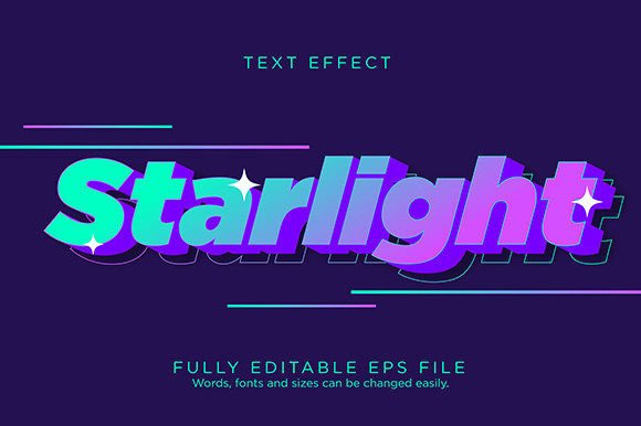Download Starlight Glow Text Effect Font Type - Effect Collection