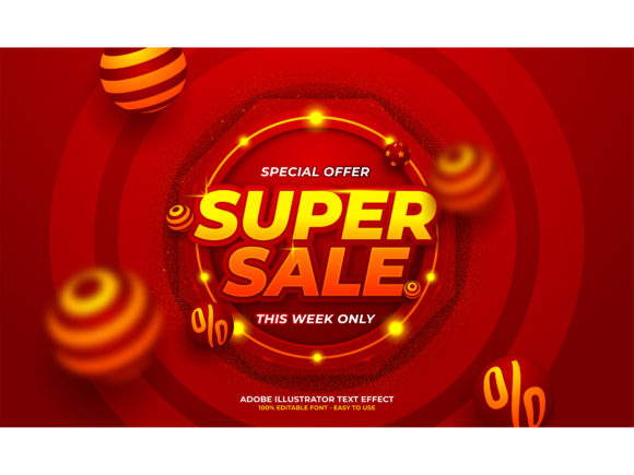 Download Super Sale Editable Text Effect - Effect Collection