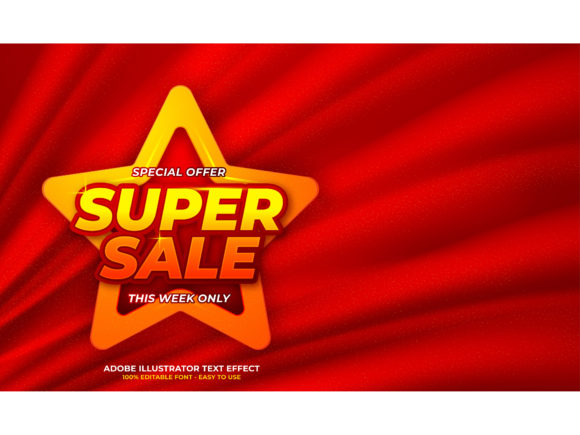 Download Super Sale Editable Text Effect - Effect Collection