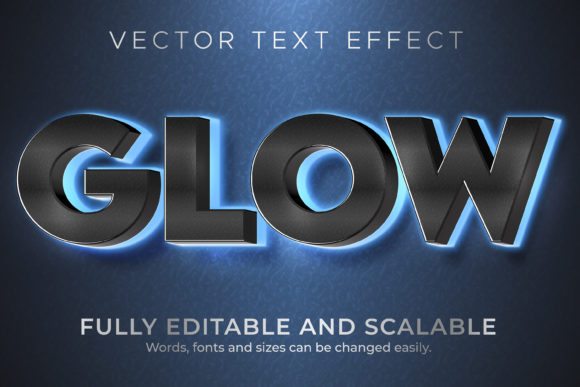 Download Text Effect Glow Blue Neon Text Style - Effect Collection