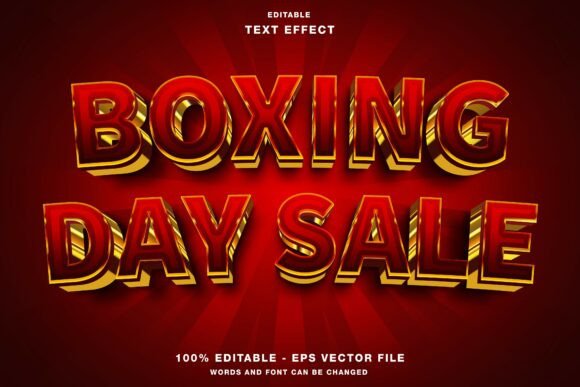 Download Boxing Day Sale 3D Editable Text Effect - Effect Collection