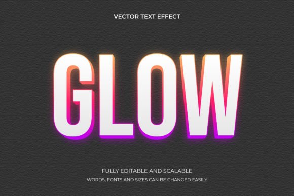 Download Text Effect Glow Word Font Style - Effect Collection