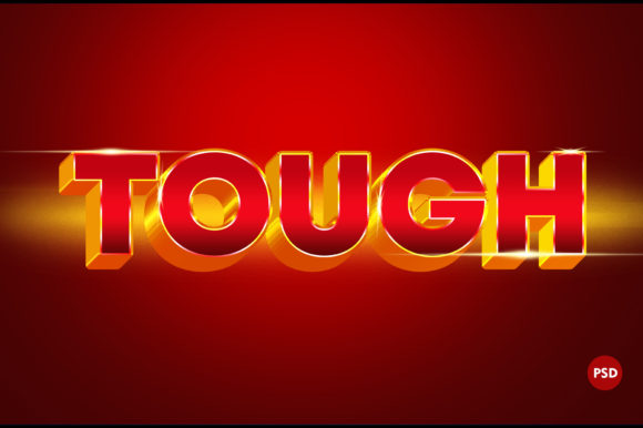 Download 3D Tough PSD Text Effect - Effect Collection