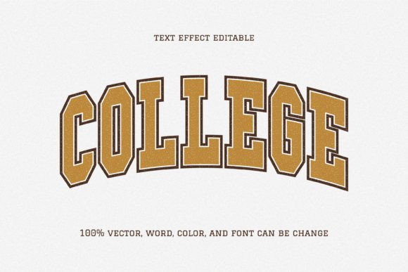 Download College - Illustrator Text Effect Style - Effect Collection