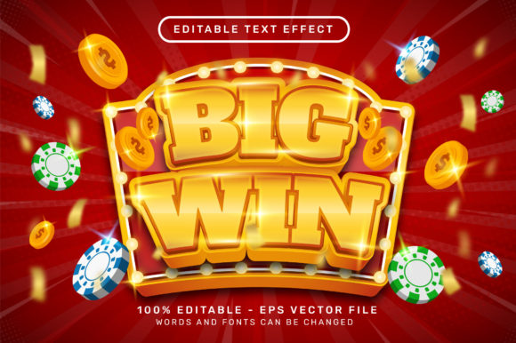 Download Big Win 3d Editable Text Effect - Effect Collection