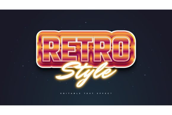 Download Bold Retro Text Style and Neon Effect - Effect Collection