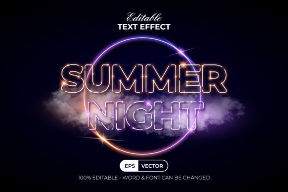 Download Summer Text Effect Neon Style - Effect Collection