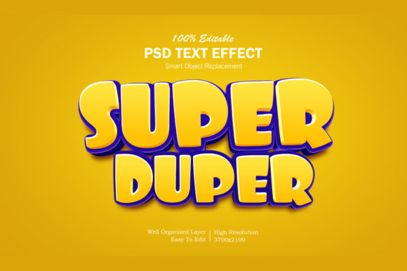 Download Super Duper Pop-Up Text Effect PSD - Effect Collection