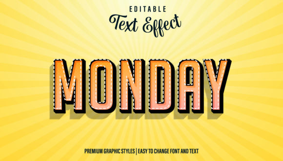 Download Day of the Week-Illustrator Text Effect - Effect Collection