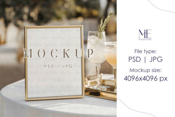 Download 8x10 Table Sign or Bar Menu Sign Mockup - Bar Collection